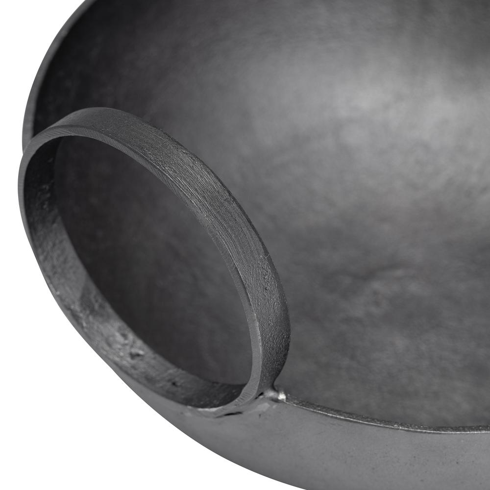 Metal, S/2, 7/8" Bowl With Handles, Slvr/gunmetal. Picture 5