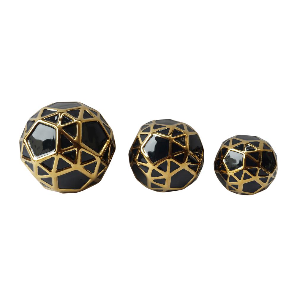 Cer, S/3 4/5/6", Orbs Nvy/gold. Picture 1