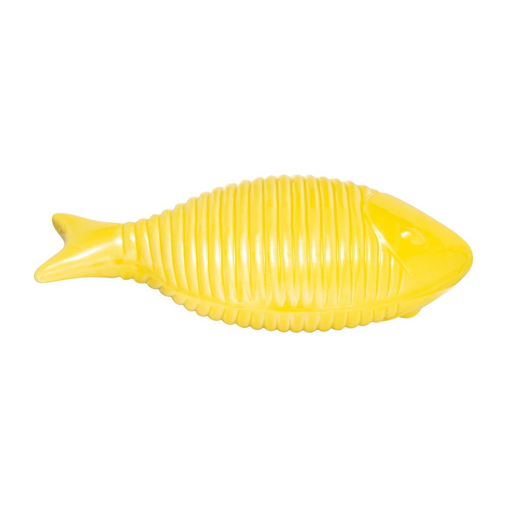 Cer,16",v Striped Fish,yellow. Picture 6
