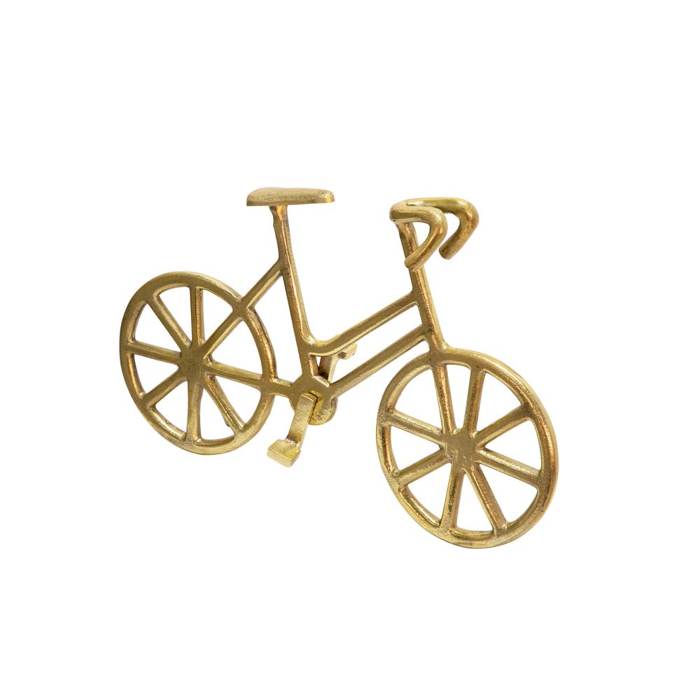9" Metal Bicycle, Gold. Picture 1