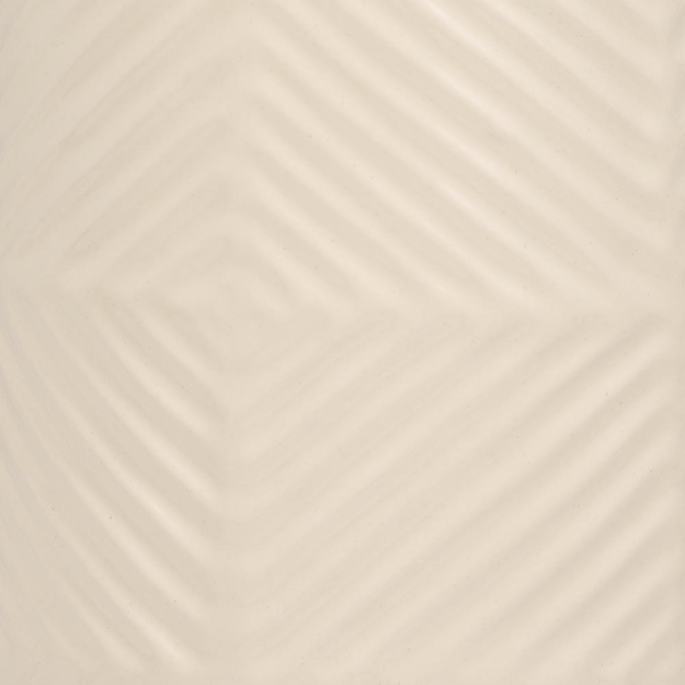 Cer, 14" Textured Lines Vase, Cotton. Picture 4