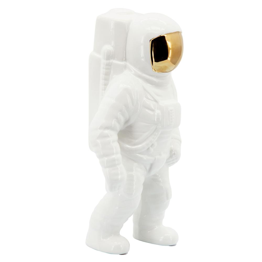 11" Astronaut Statuette, White/gold. Picture 2