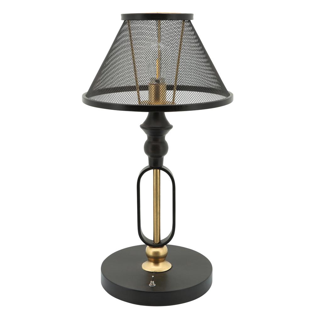 Industrial Led Table Lamp W/shade. Picture 1