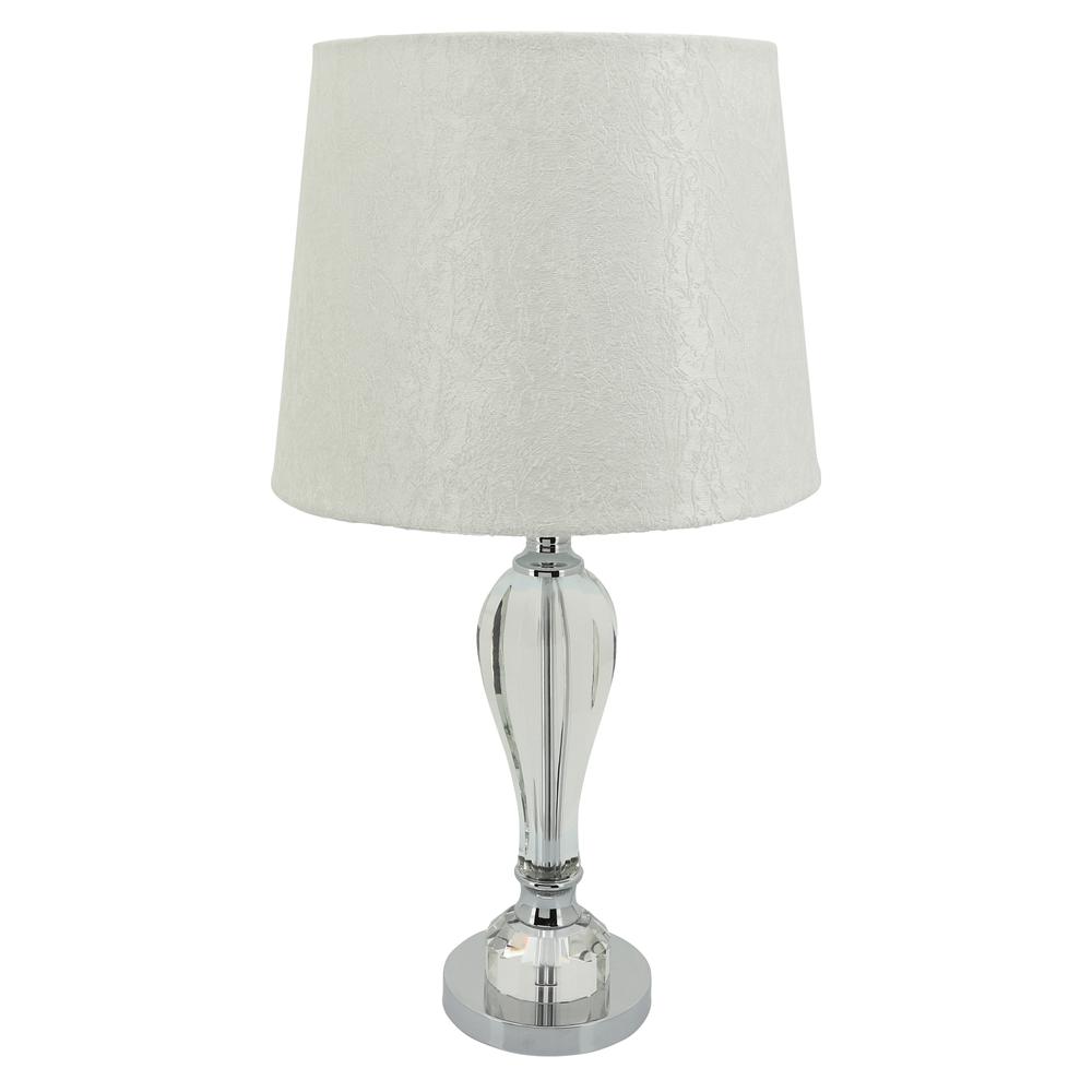 Crystal 23.75" Bulb Table Lamp, Clear. Picture 1