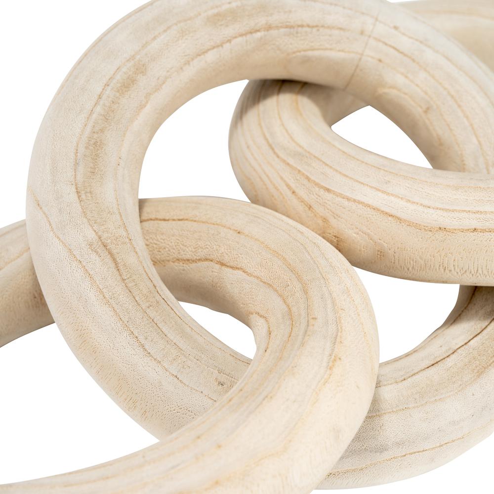 21" 3 Wooden Rings, Natural. Picture 4