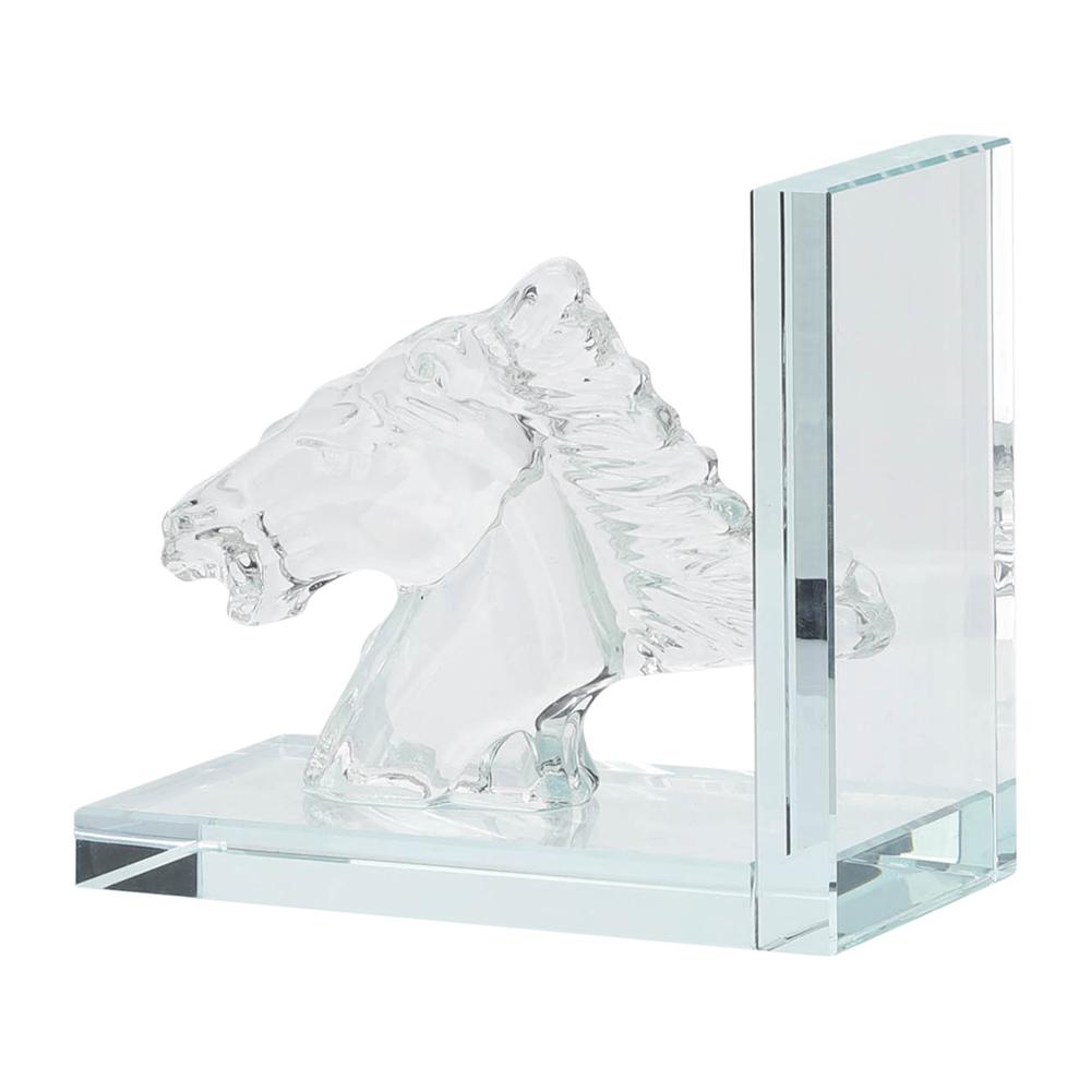 Crystal, S/2 5"h Horse Bookends. Picture 7
