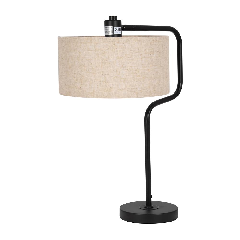 S/3 61"/21"metal Floor And Table Lamps, Black. Picture 2