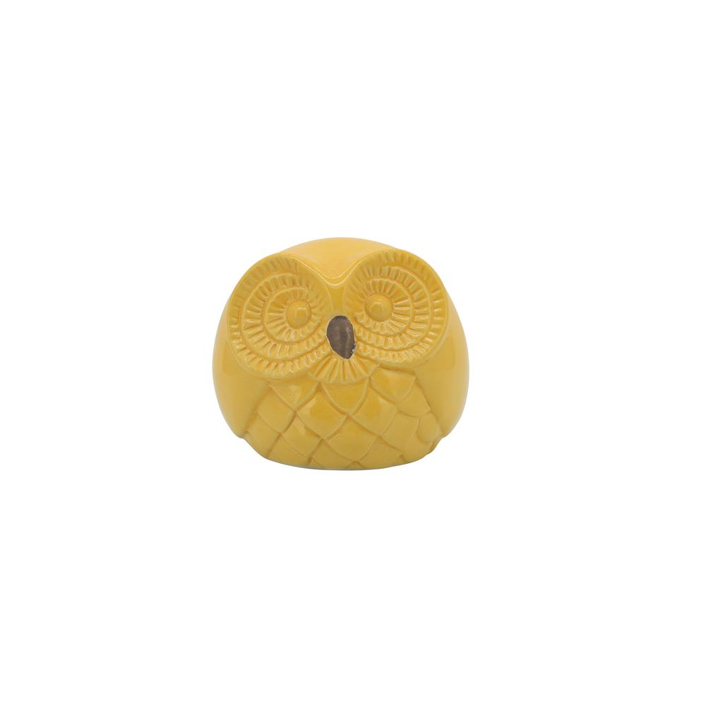 Cer S/3 Owls 8", Yellow. Picture 6