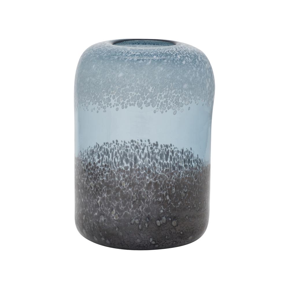 Glass, 9" Ombre Vase, Multi. Picture 1
