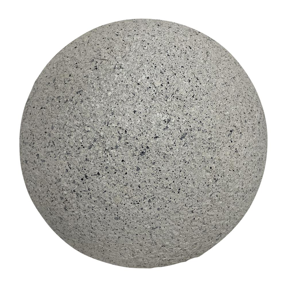 Resin, 11" Solar Orb, Grey. Picture 1