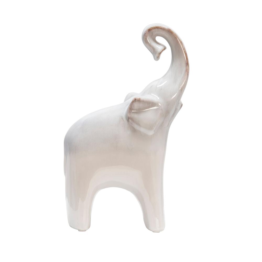 Ceramic 6x11"  Elephant, Cream. Picture 2