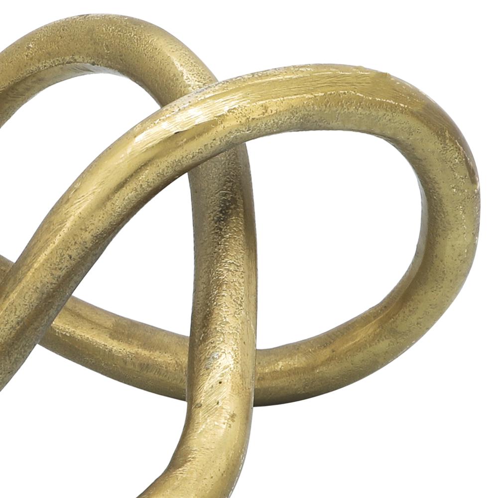 Metal 9" Knot, Gold. Picture 7
