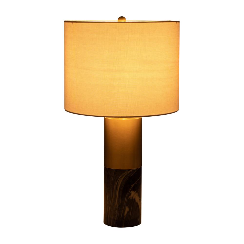 S/2 Metal 25" Table Lamp, Black. Picture 2