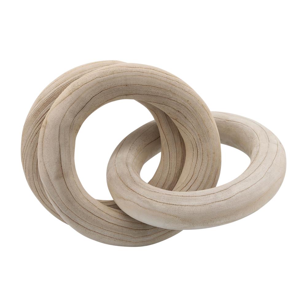 21" 3 Wooden Rings, Natural. Picture 5