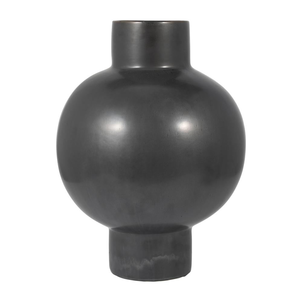 Cer, 18"h Bubble Vase, Gray. Picture 1