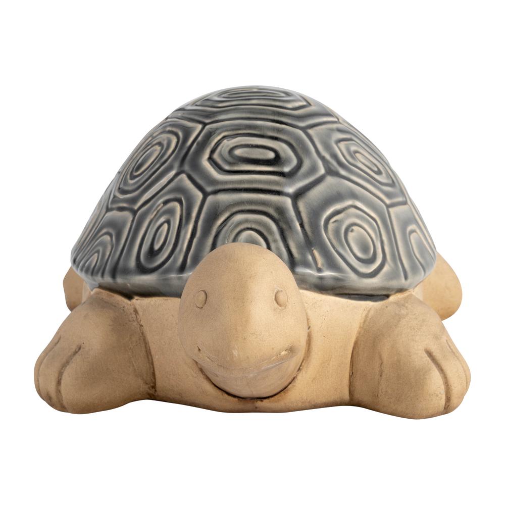 13" Tortoise Deco, Gray. Picture 2