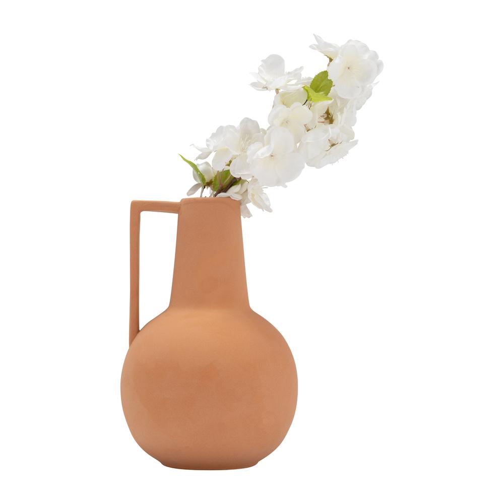 Cer,9",vase,terracota. Picture 5