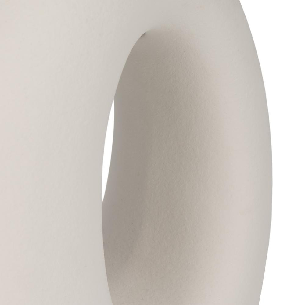 S/2 Ceramic 23" Open Cut Out Table Lamp, White/tan. Picture 5