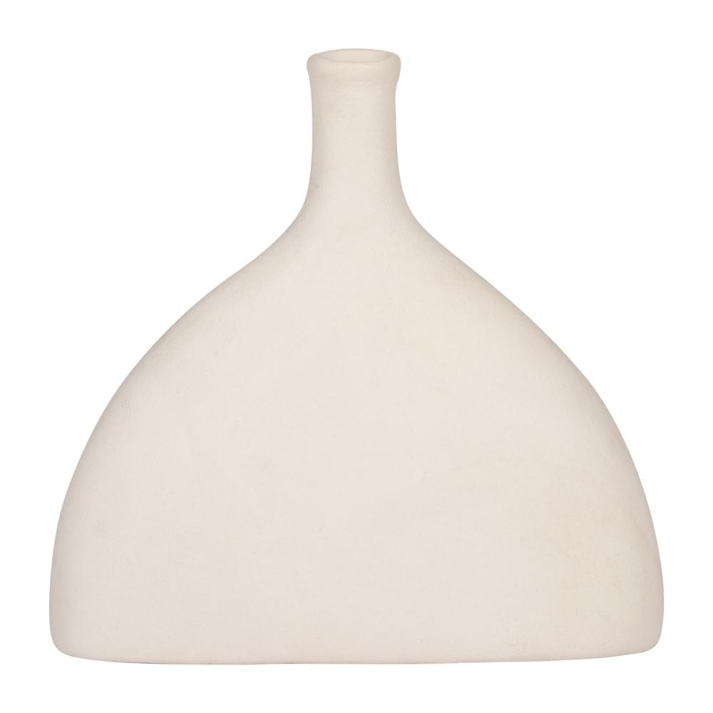 Cer, 7" Half Dome Vase, Cotton. Picture 1