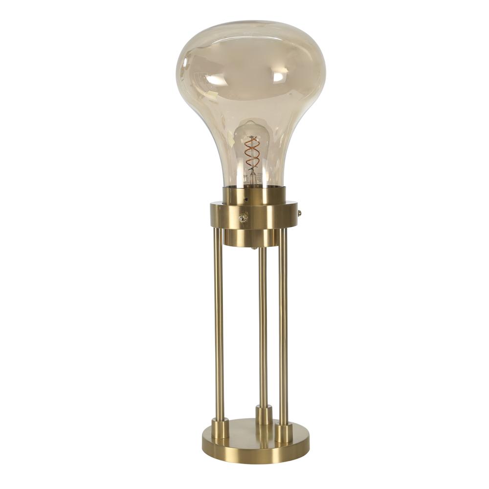 Glass 55" Light Bulb Floor Lamp, Gold Kd. Picture 3
