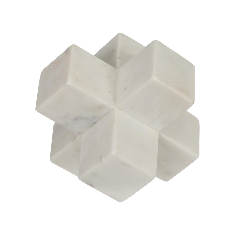 Marble 7" Jack Deco, White. Picture 1