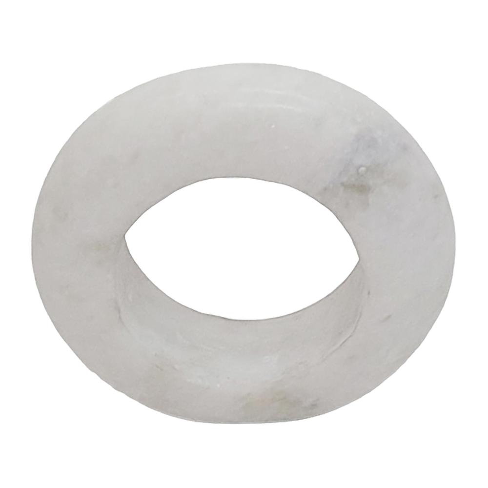 Marble, 10" Ring Tabletop Decor, White. Picture 1