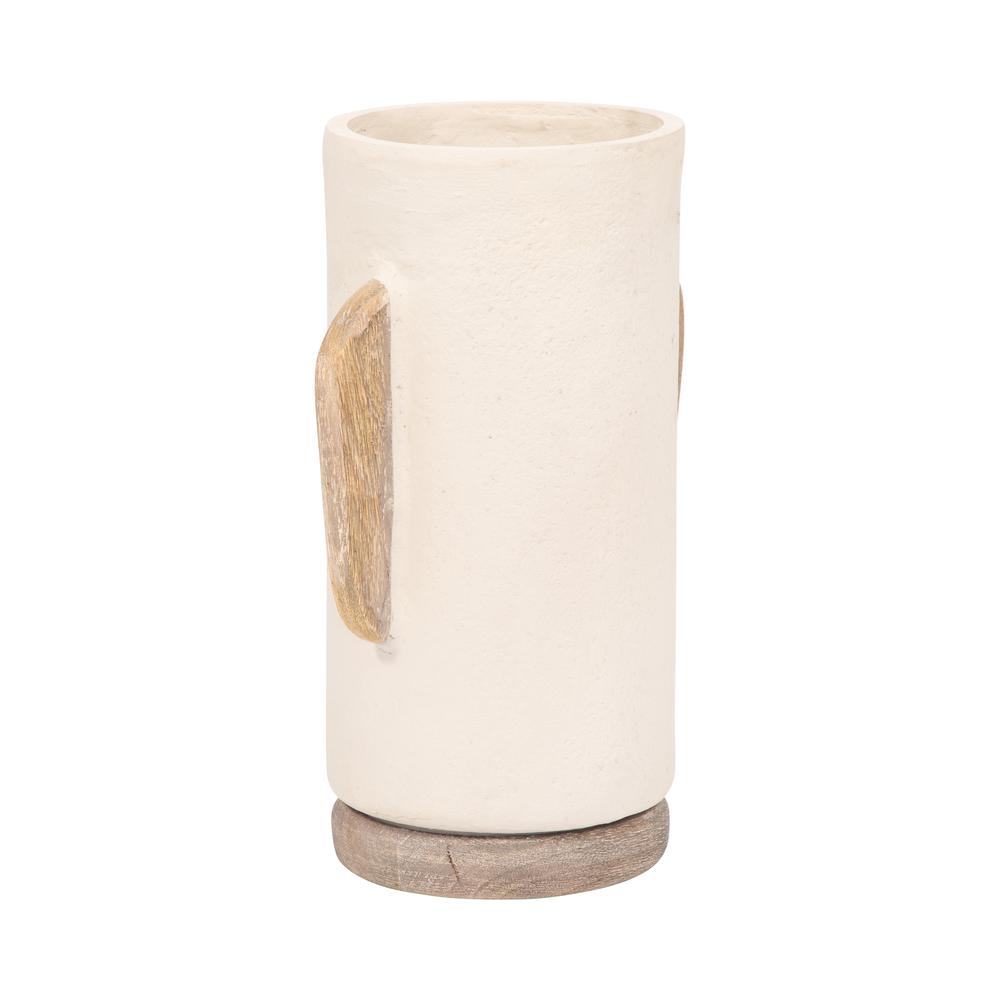 Ecomix, 13" Organic Vase, Ivory. Picture 3