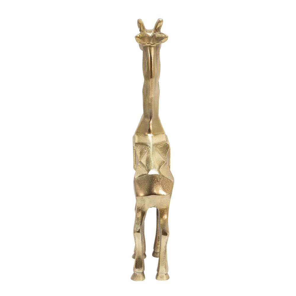 Aluminum 15" Giraffe Decor, Gold. Picture 4