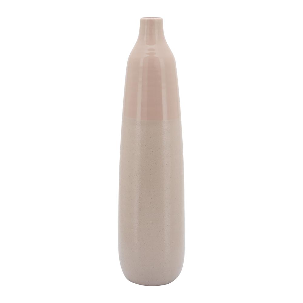 22"h Bottle Vase, Blush. Picture 1