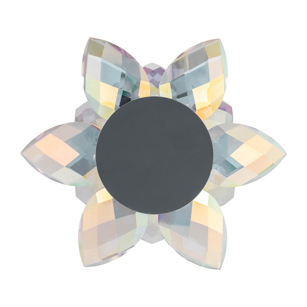 Blush Crystal Lotus Votive Holder 8.25". Picture 5