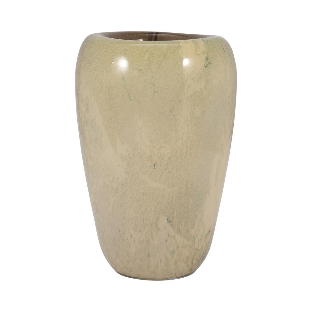 Glass, 11" 2-tone Vase, Nude. Picture 3