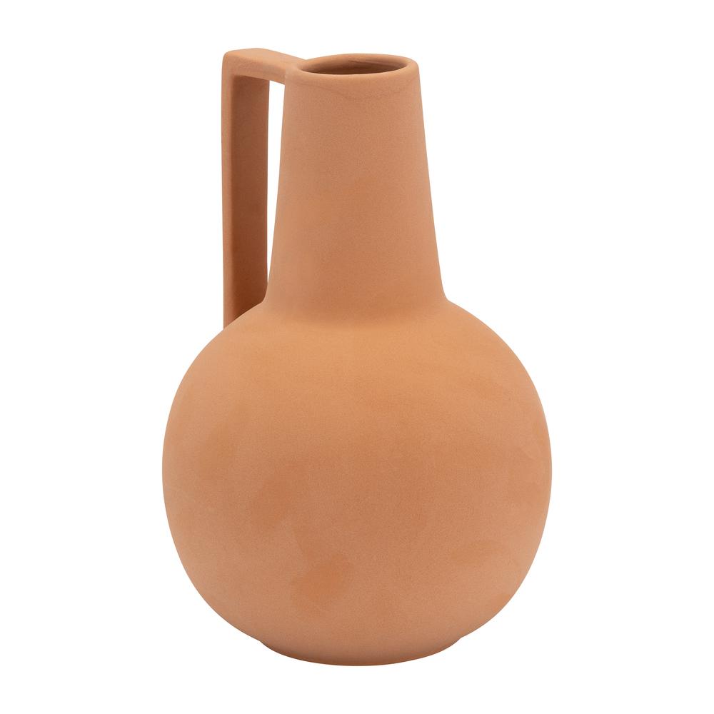 Cer,9",vase,terracota. Picture 2