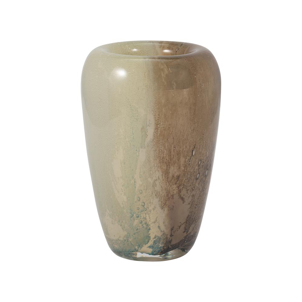 Glass, 8" 2-tone Vase, Nude. Picture 2