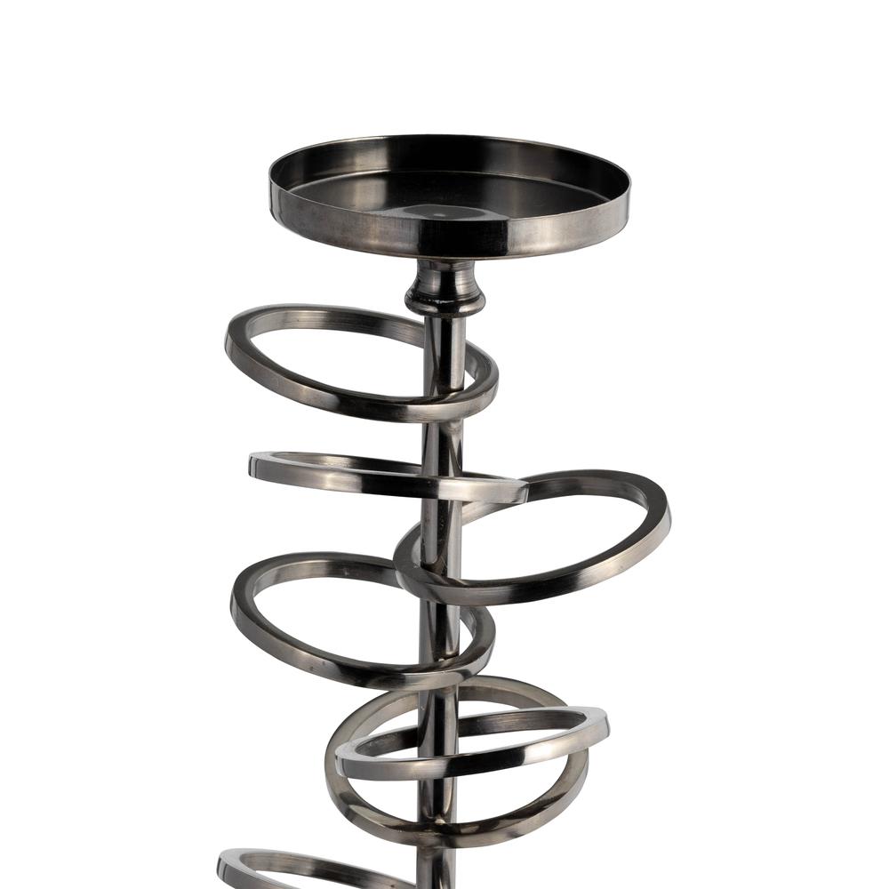Metal, 18" Ring Toss On Acrylic Candleholder, Gunm. Picture 4
