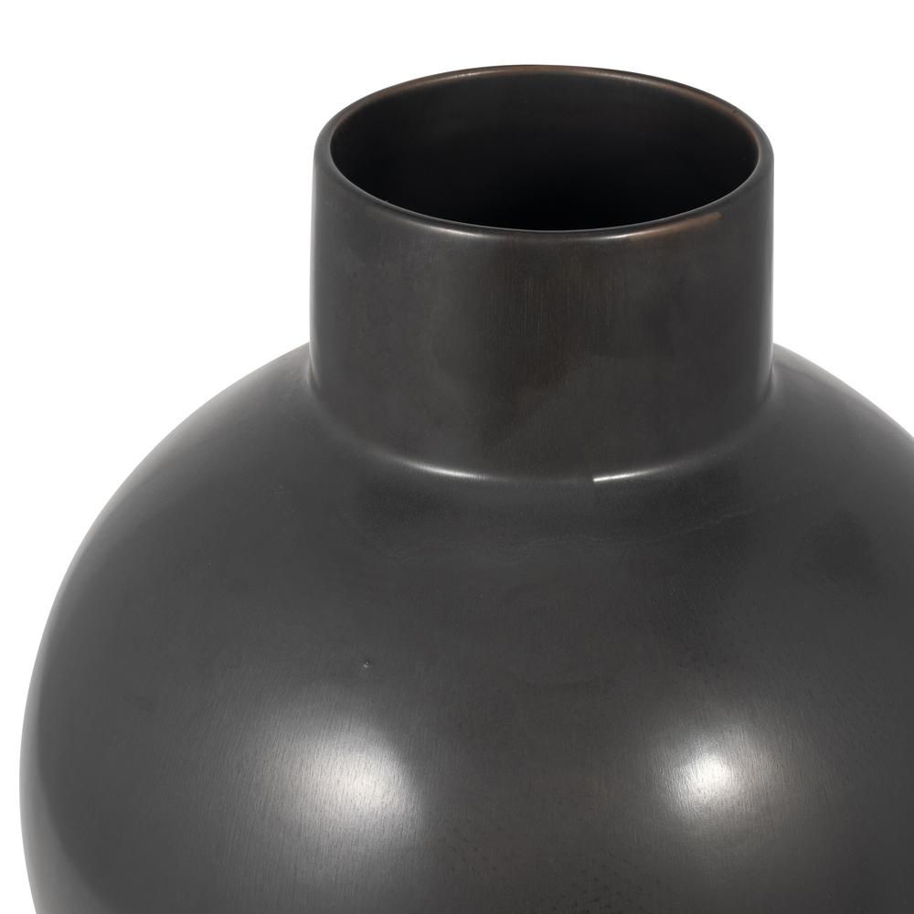 Cer, 15"h Bubble Vase, Gray. Picture 3