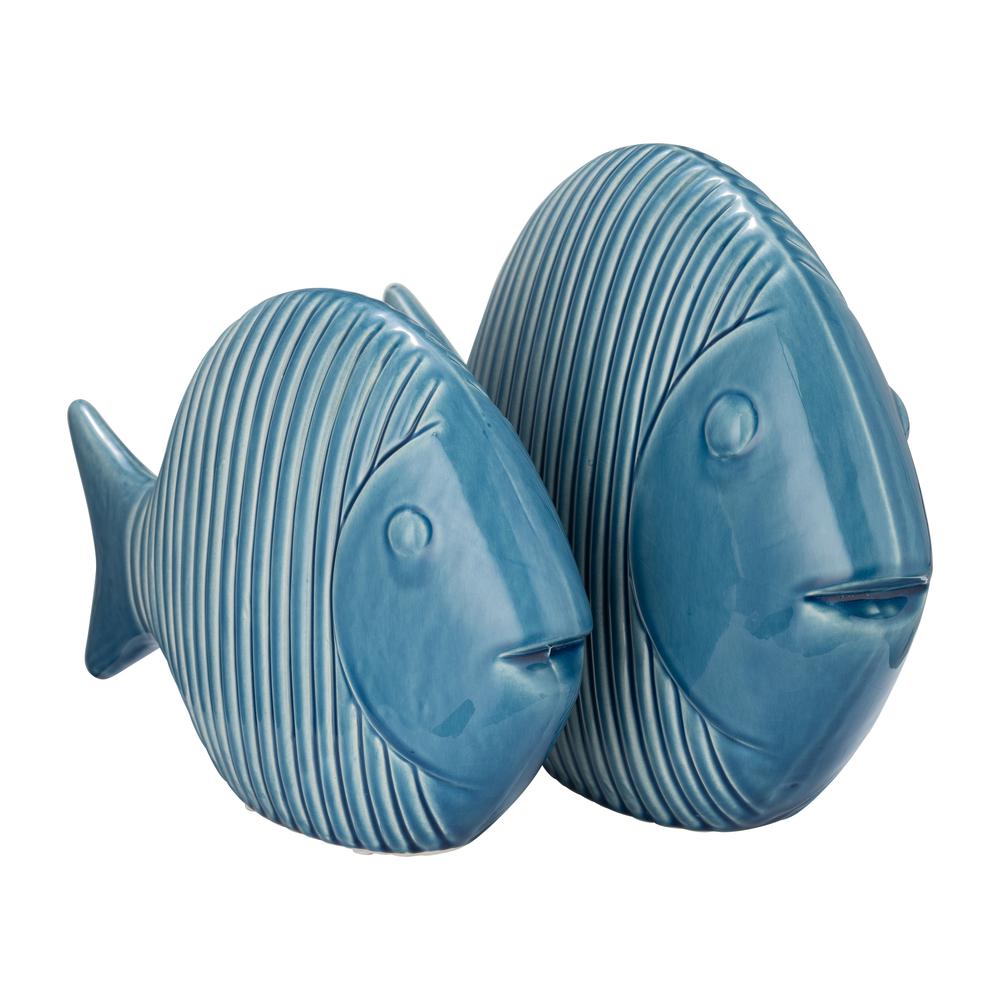 Cer,16",v Striped Fish,blue. Picture 8