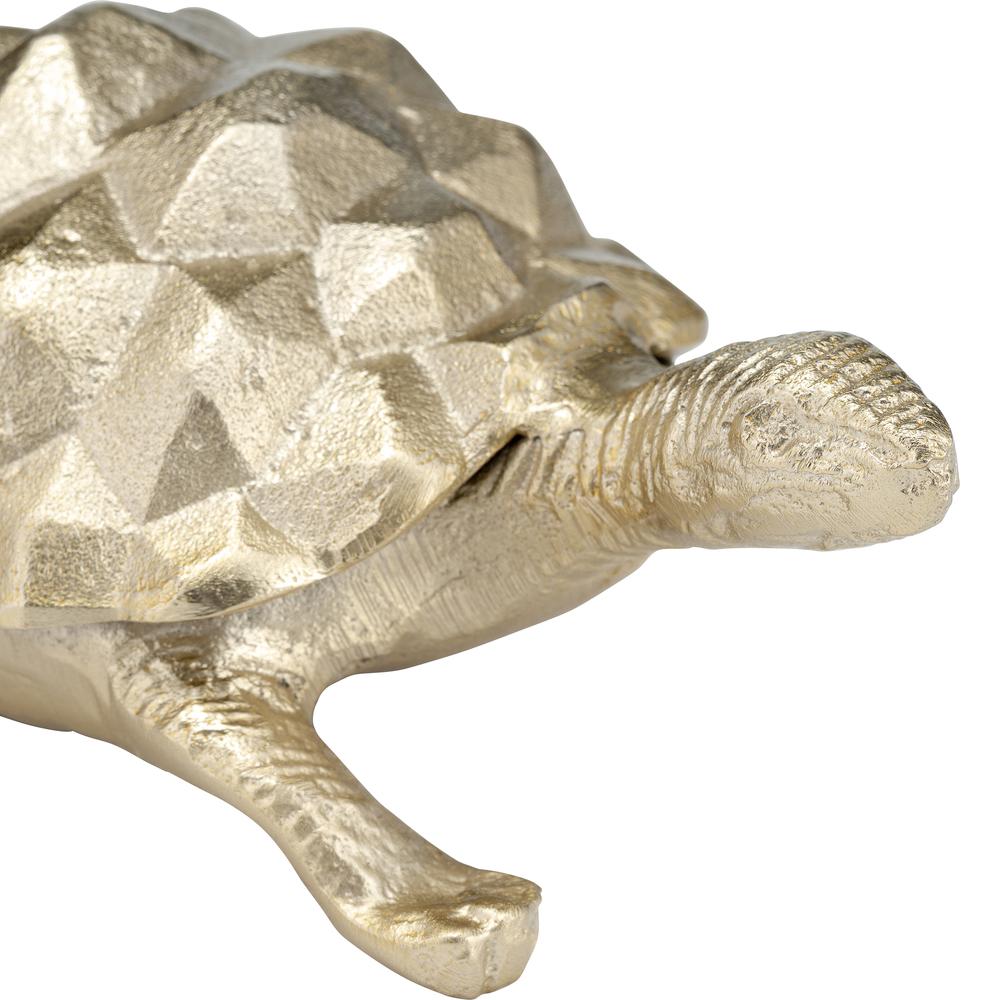 Metal,9",walking Tortoise ,champagne. Picture 5