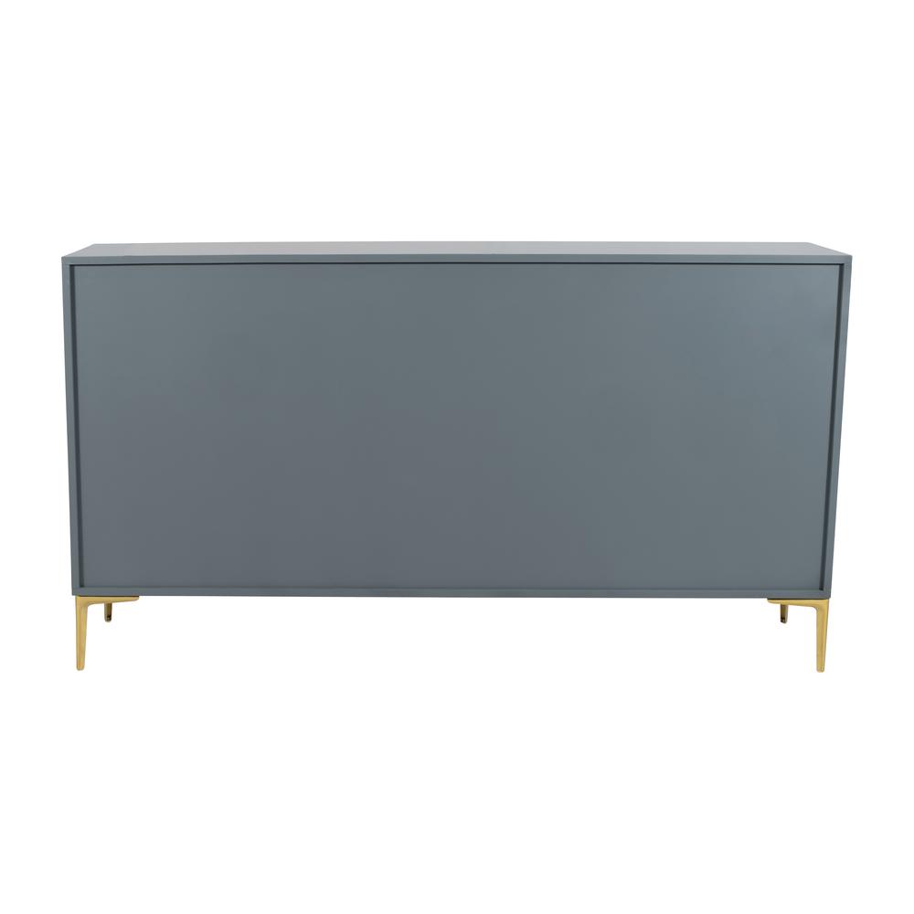 Wood, 78x39 Console Cabinet, Gray/gld, Kd. Picture 8