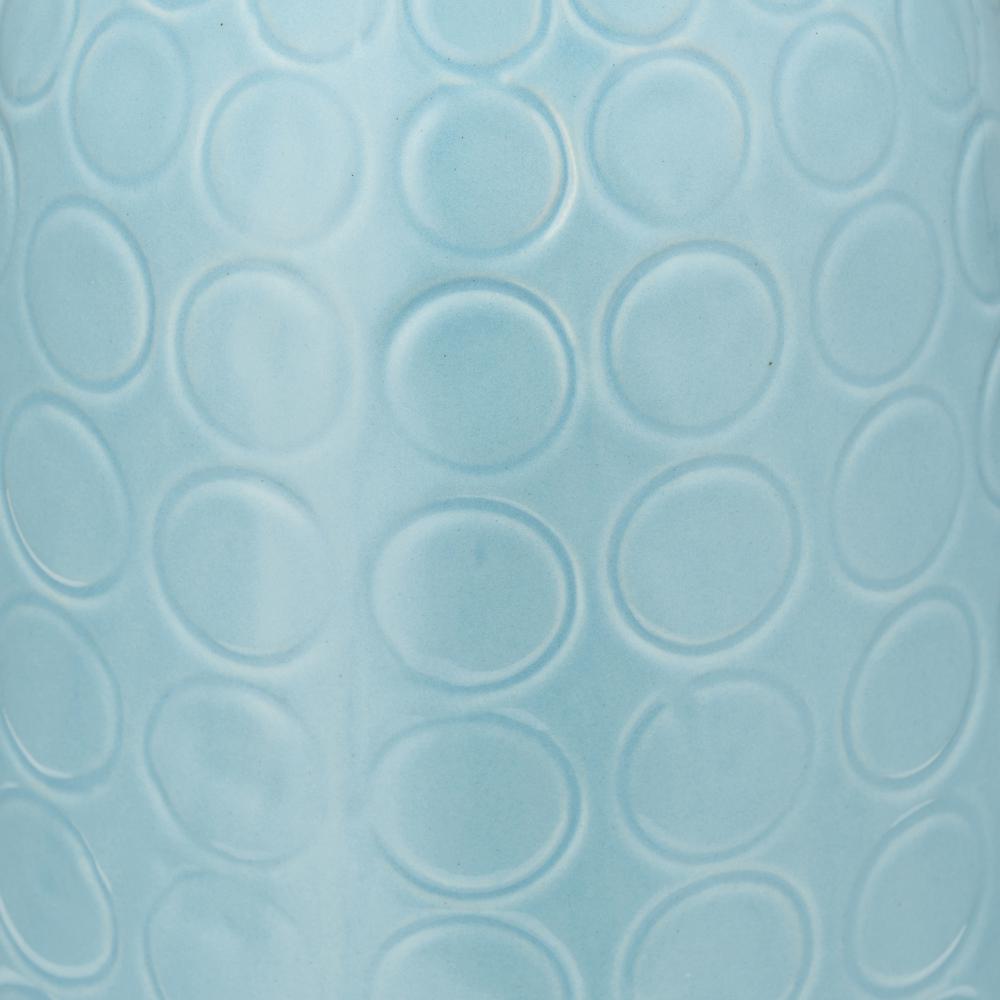 Cer, 16" Circles Vase, Aqua Haze. Picture 3
