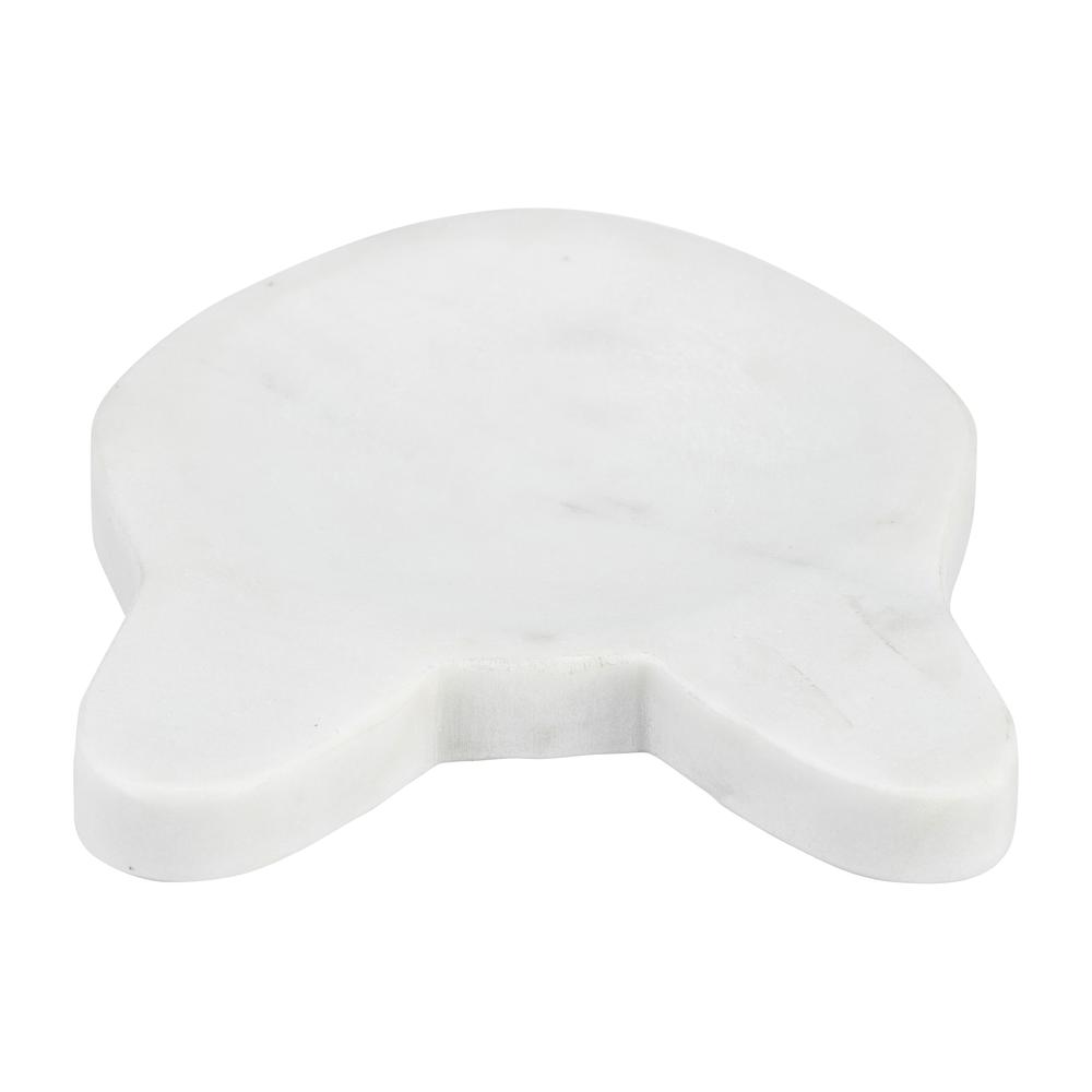 Marble, 5" Cat Tray, White. Picture 5
