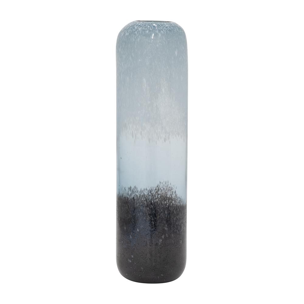 Glass, 17" Ombre Vase, Multi. Picture 1