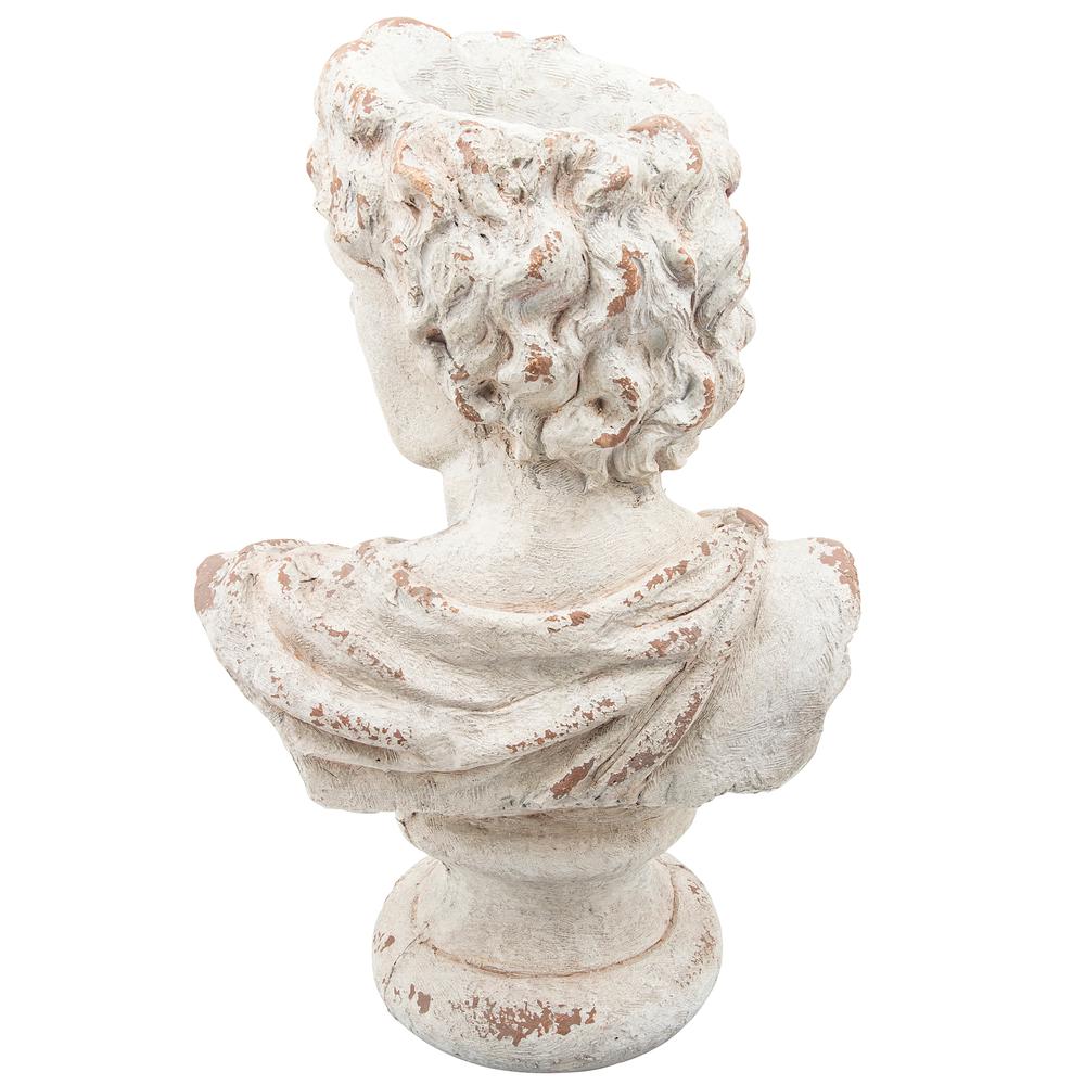 Resin, 31"h David Bust, Antique White. Picture 4
