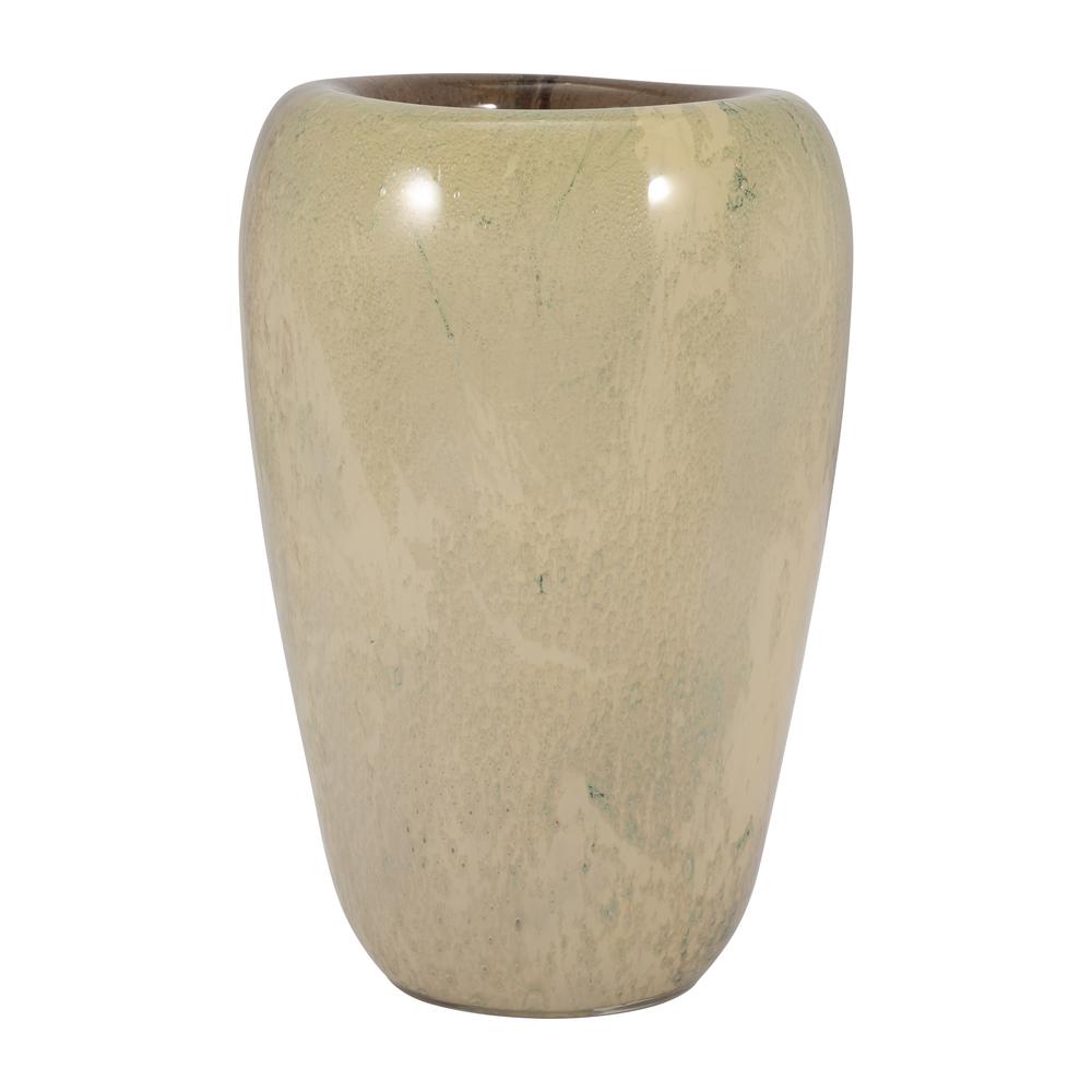 Glass, 13" 2-tone Vase, Nude. Picture 3
