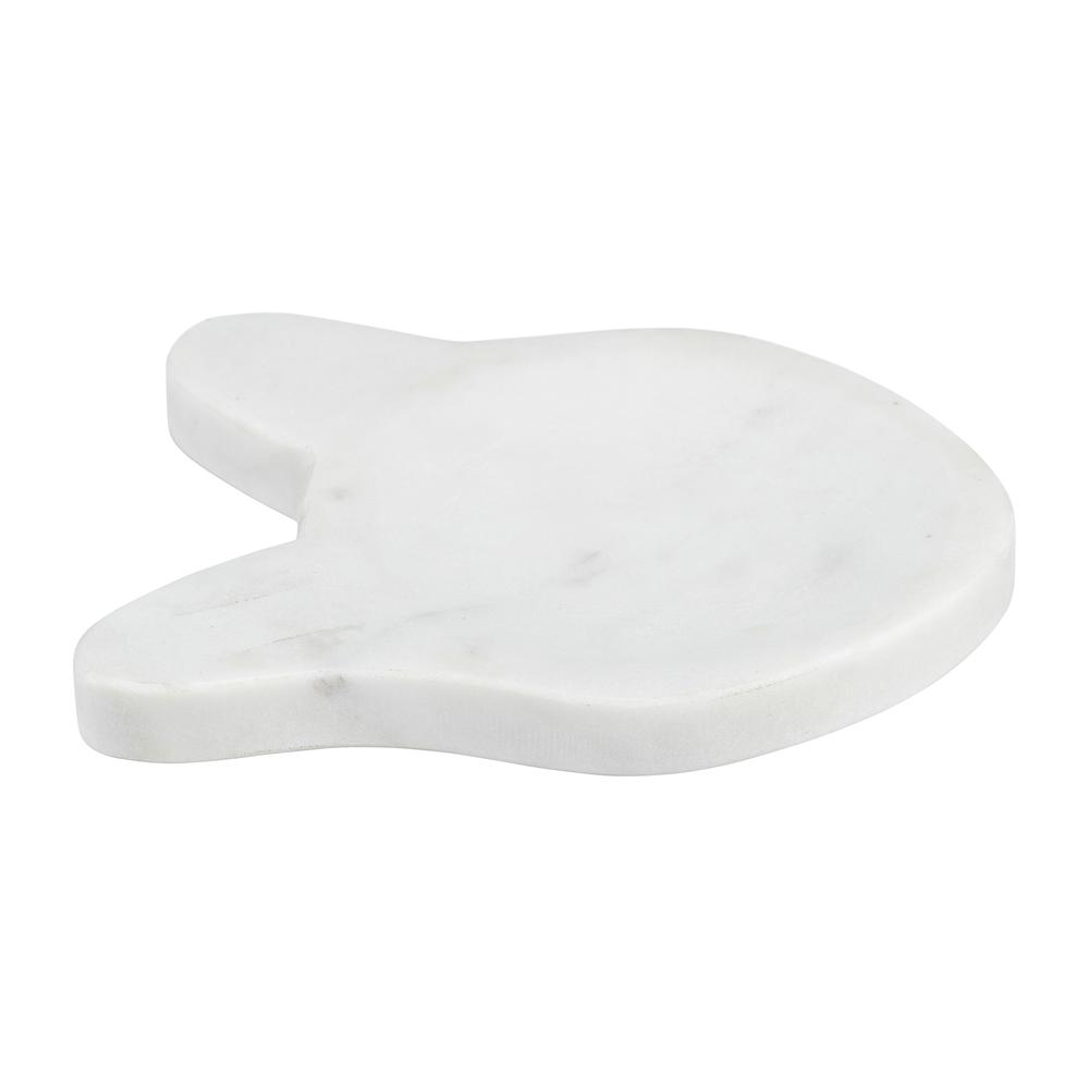 Marble, 5" Cat Tray, White. Picture 4