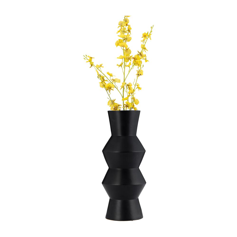 Cer, 17"h Totem Vase, Black. Picture 2