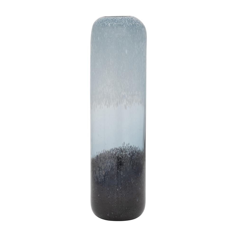 Glass, 17" Ombre Vase, Multi. Picture 2