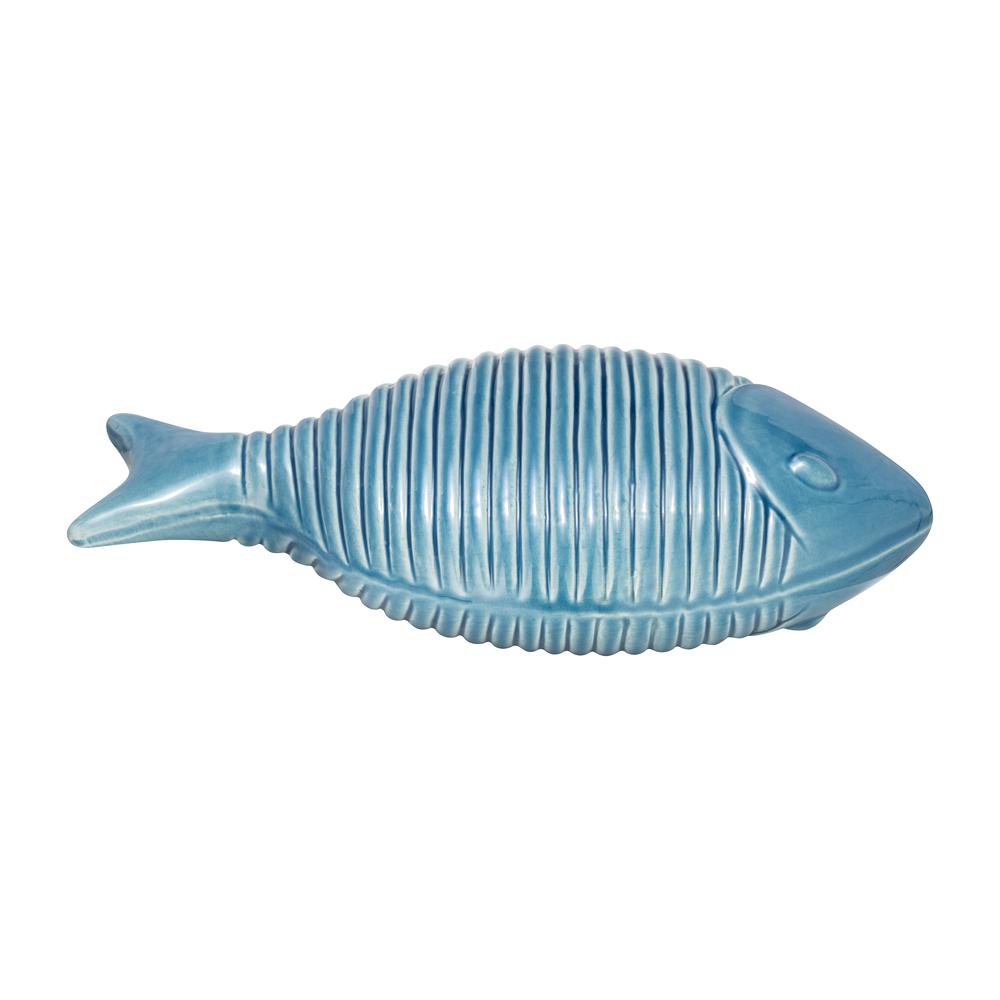 Cer,16",v Striped Fish,blue. Picture 6