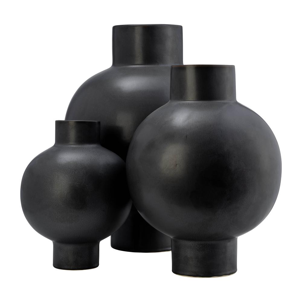 Cer, 18"h Bubble Vase, Gray. Picture 9