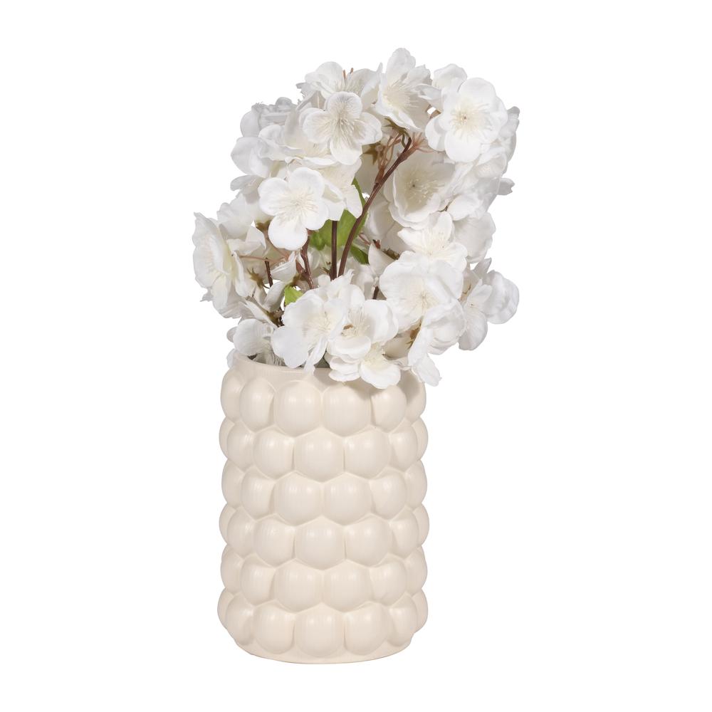 Cer, 7" Bubble Vase, Cotton. Picture 3
