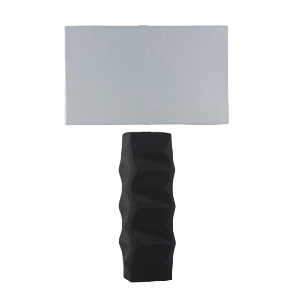31" Tall Contemporary Table Lamp, Black. Picture 1